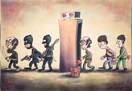 dejan su corazón antes de formar parte de Daesh Irán acoge un concurso de caricaturas contra Daesh
